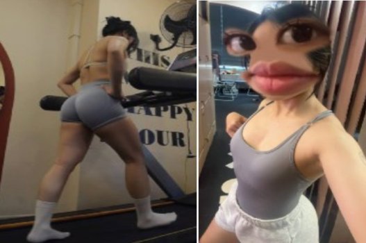 Gymer vòng mông to đè ép con cu tí hon